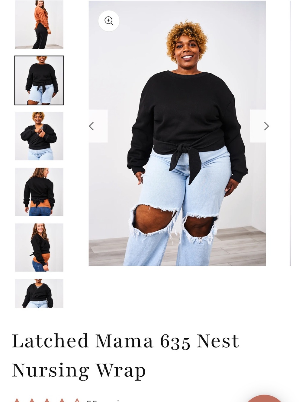 Latched mama wrap sweatshirt